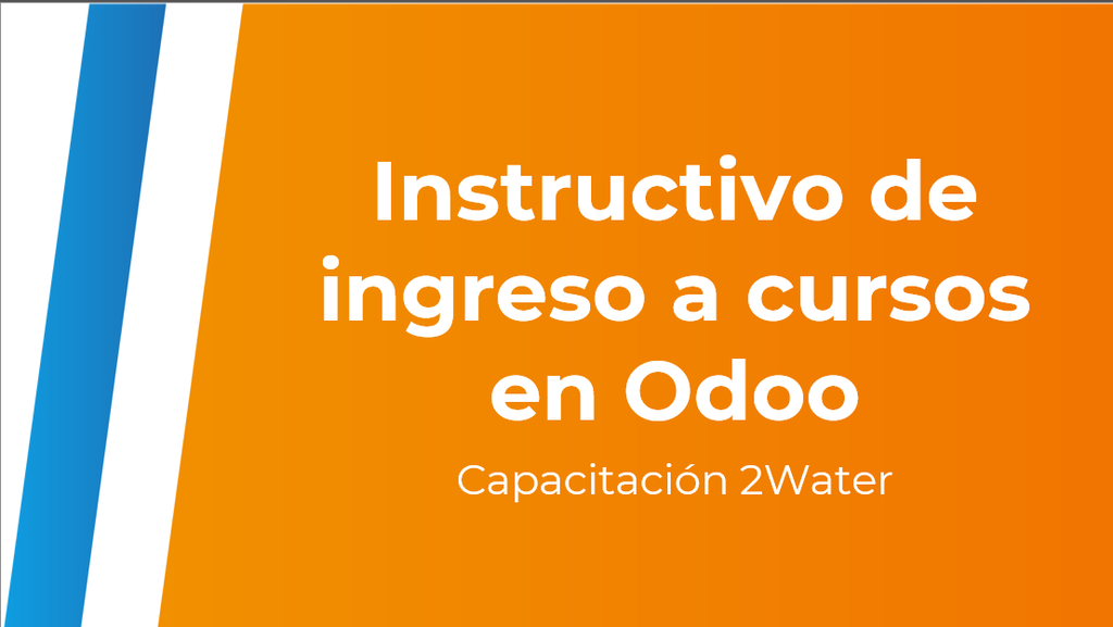 Instructivo de ingreso a cursos en Odoo